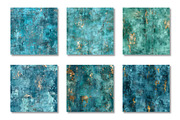 Teal Grunge Seamless Patterns, a Pattern Graphic by Canvas Craft (Thumbnail 2 of 9)
