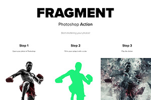 Fragment Photoshop Action