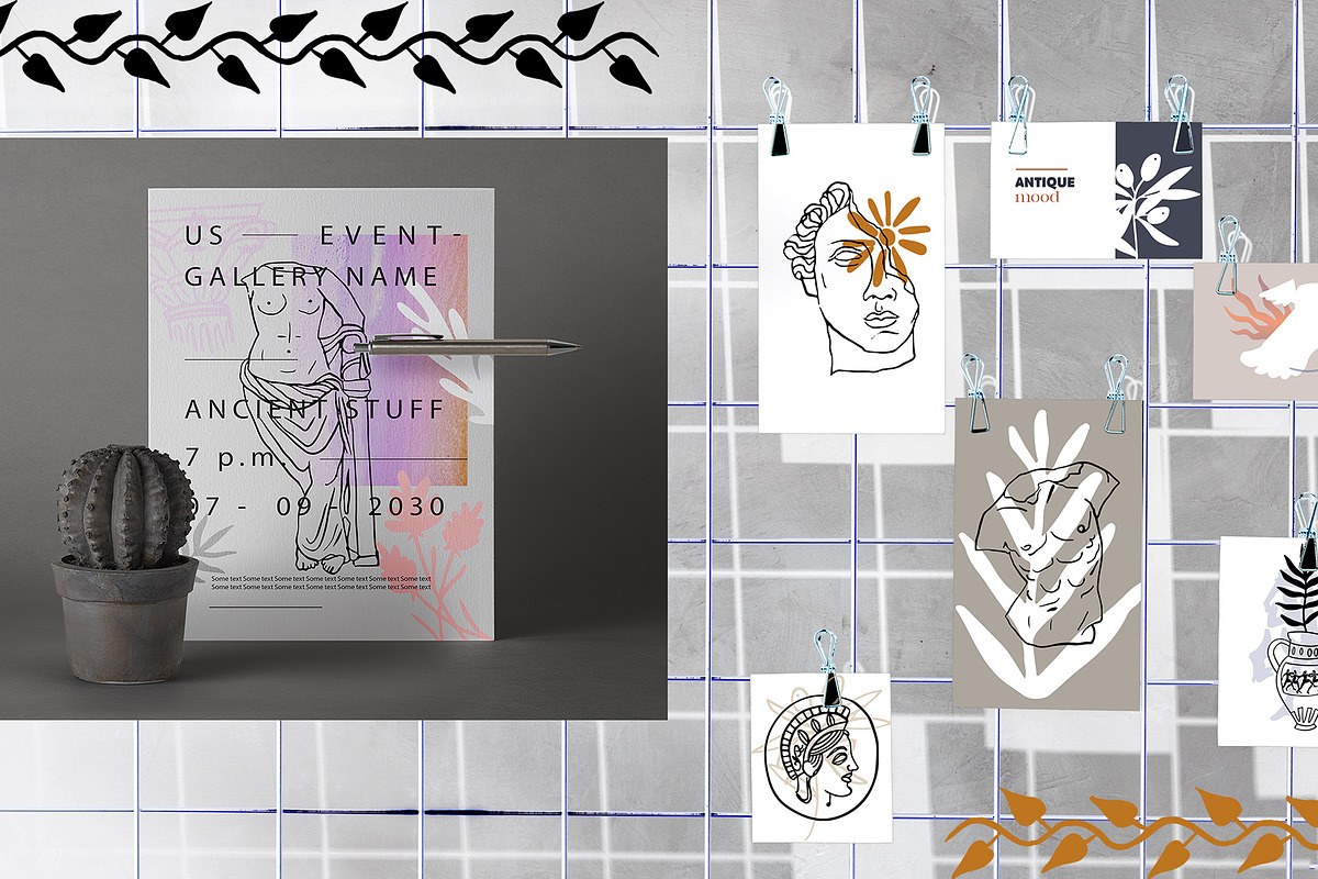 Ancient Greece. Antique vector set, a Decorative Illustration by PixelAesthetic (Photo 8 of 12)