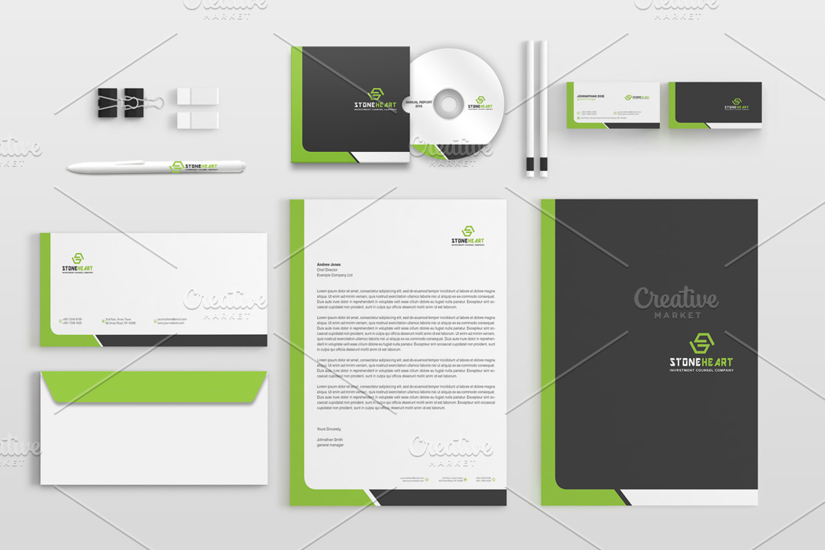 Corporate Stationery Pack, a Stationery Template by BettyDesign (Photo 4 of 10)