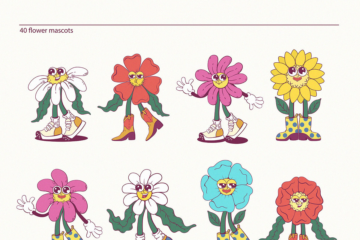 Flower Character Creator, an Illustration by Anastasiya Klempach (Photo 5 of 13)