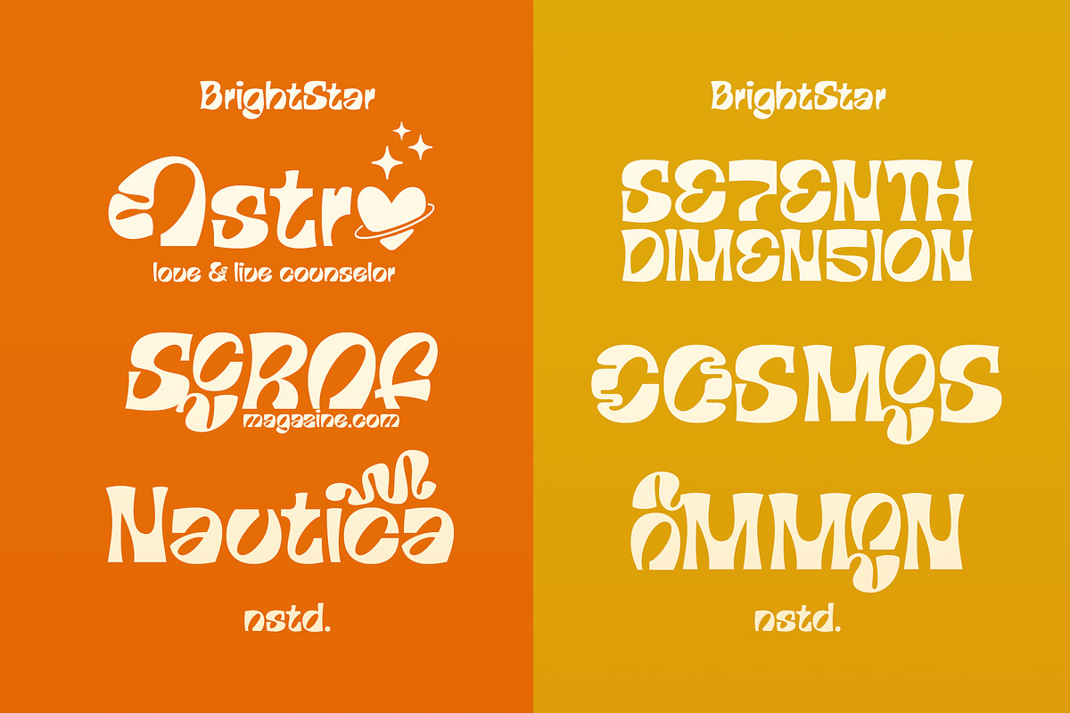 Bright Star, a Font by nurrontype (Photo 2 of 12)