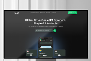 eSIM Website Ui/Ux Kit – Travel eSIM, a Landing Page Template by Soulfuldesignstudio