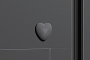White Heart Fridge Magnet 3D Model, an Object 3D Model by rebrandy (Thumbnail 8 of 9)