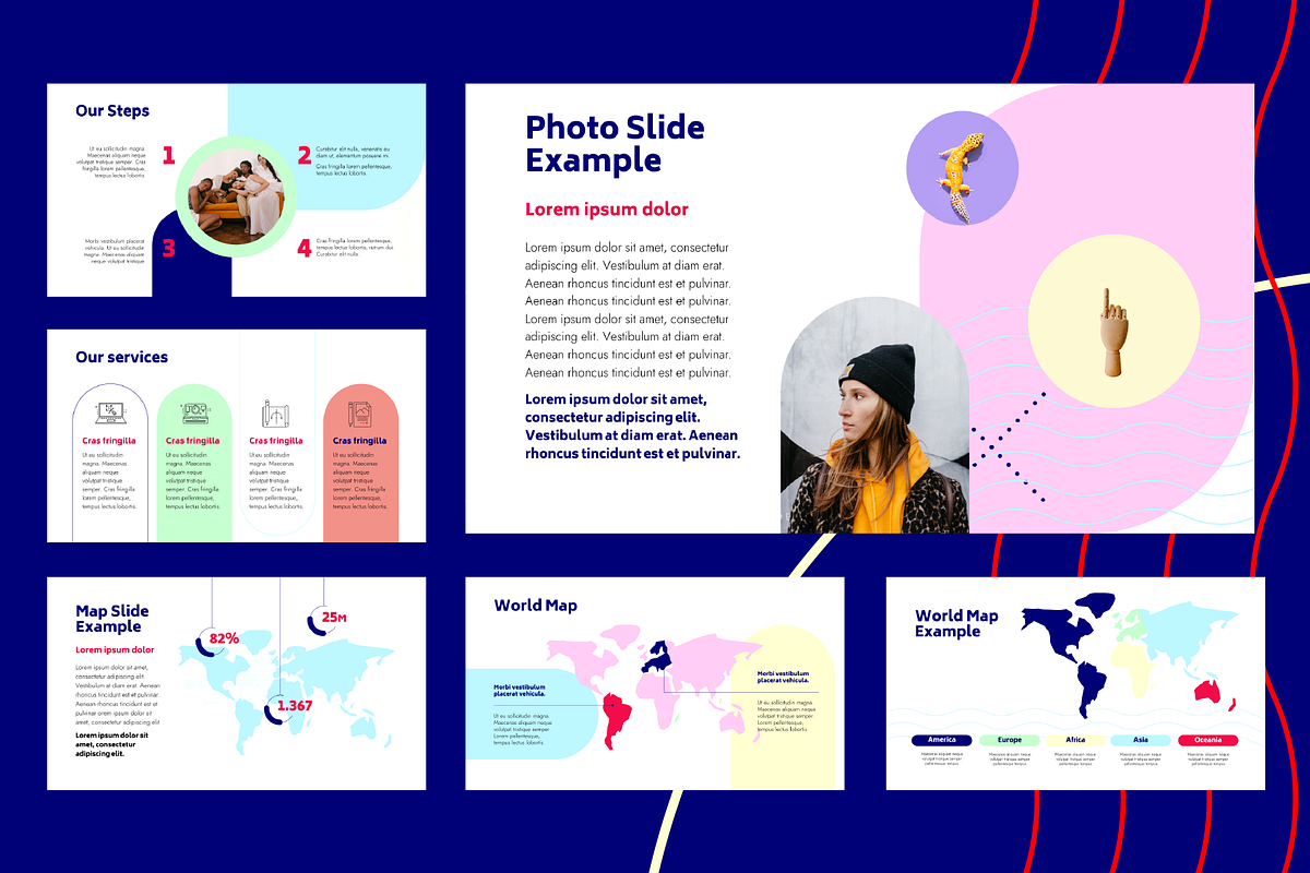 Pastel Pattern Google Slide Template, a Presentation Template by chio.design - Khalay Chio (Photo 7 of 9)