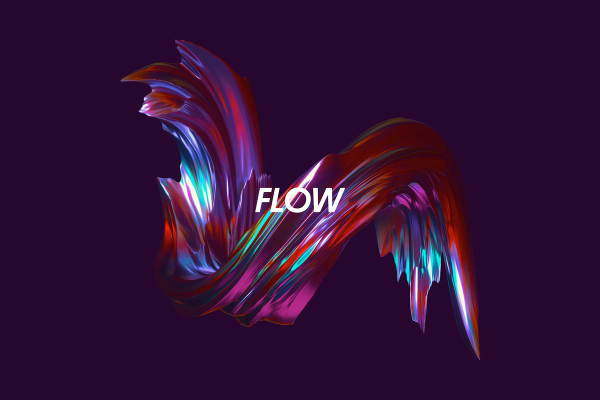 Flow: Cascading Textures, an Object Graphic by RuleByArt