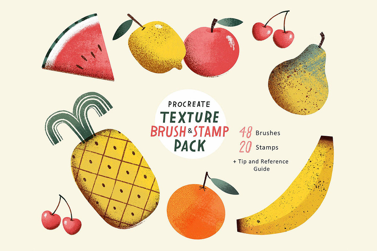 Procreate Texture Brush & Stamp Pack, a Brush Add-On by essillustration (Photo 1 of 17)