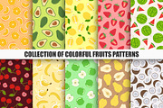 Color bright seamless fruit patterns, a Pattern Graphic by ExpressShop (Thumbnail 1 of 7)