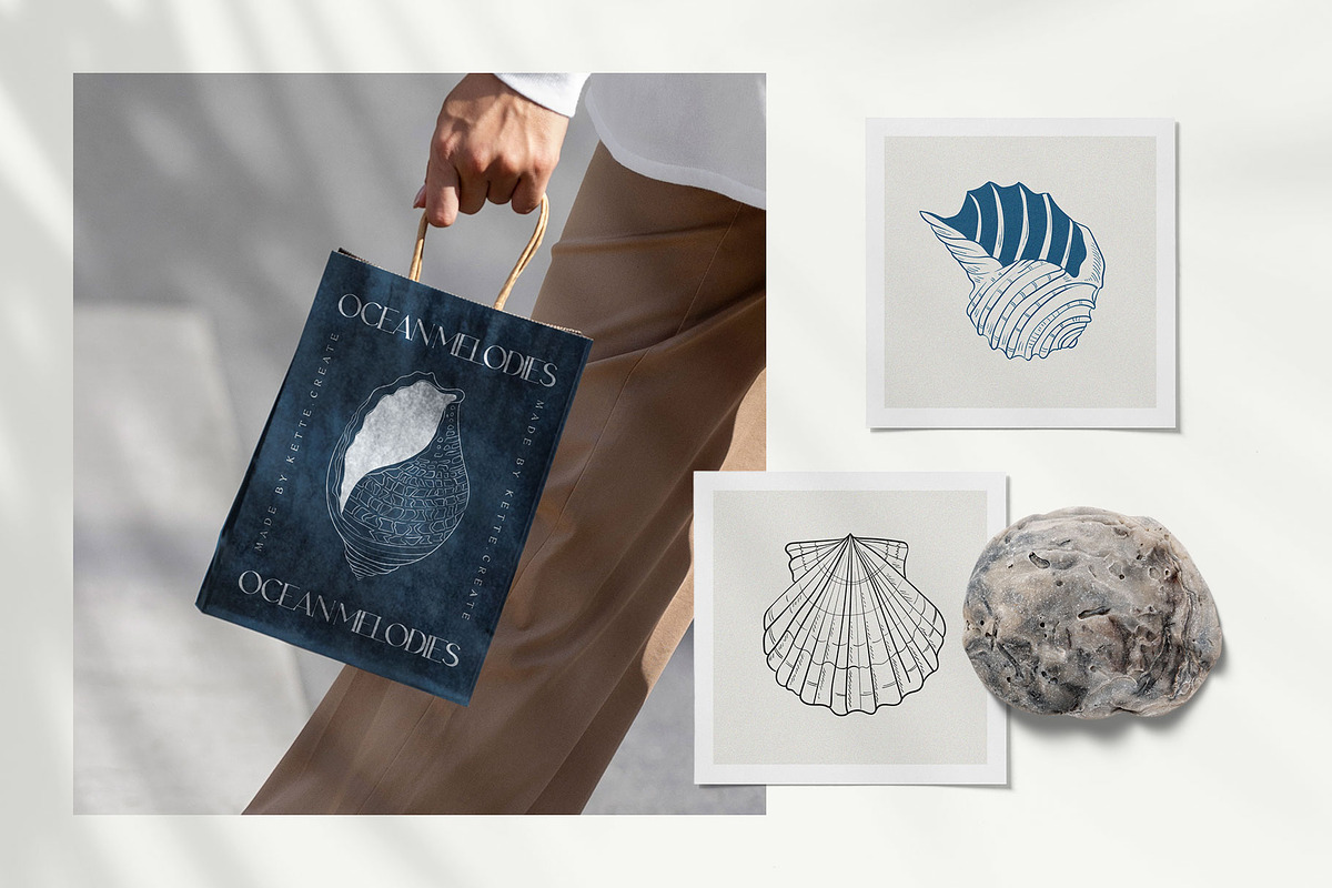 Ocean Shells Illustration, an Object Illustration by KetteCreate (Photo 16 of 17)