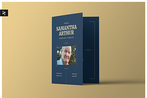Funeral Program Template, a Brochure Template by Neermana