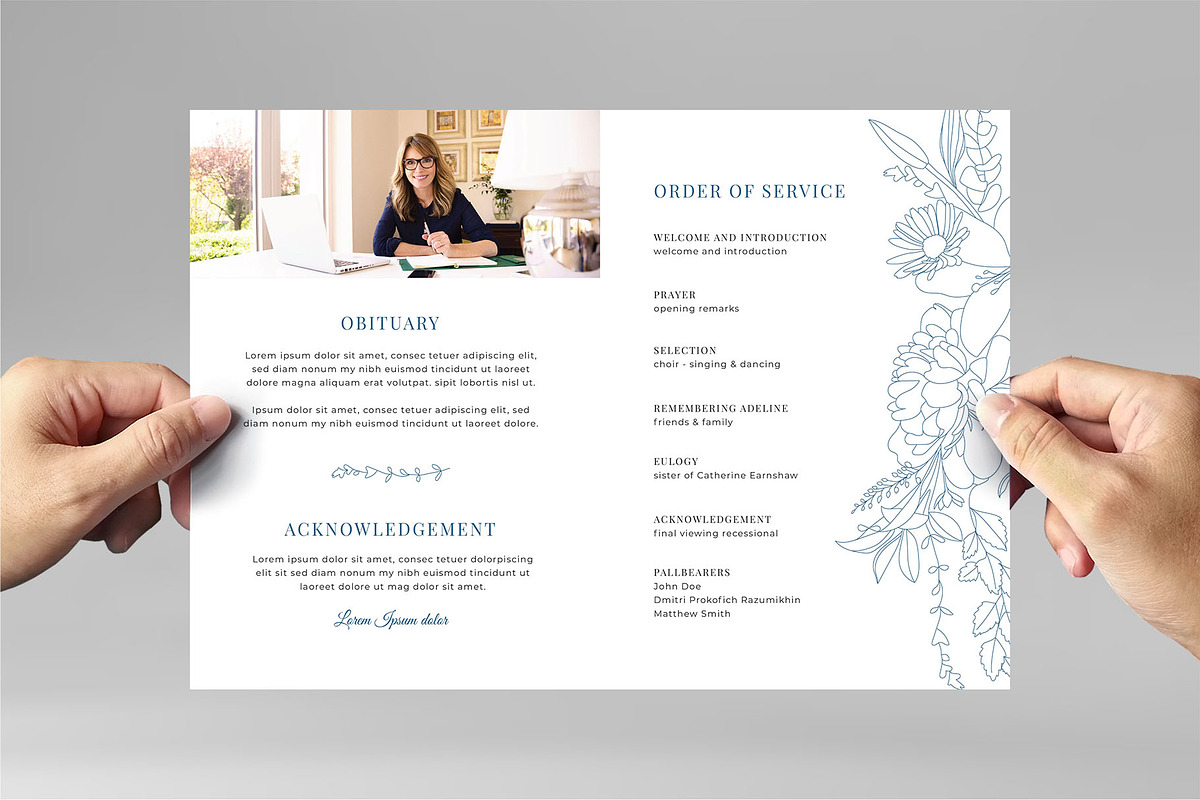 Funeral & Memorial Service Brochure, a Flyer Template by BrandPacks (Photo 2 of 7)