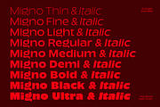 Migno - Family Display Sans Serif, a Sans Serif Font by The Native Saint Club (Thumbnail 3 of 15)