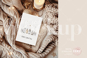 Christmas Card Mockup, a Product Mockup by MoMockups (Thumbnail 1 of 3)