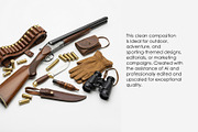 Classic Hunting Gear Flat Lay, an Object Illustration by StockVerse Creative (Thumbnail 3 of 3)
