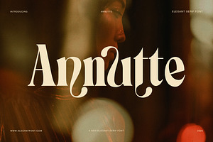 Annutte Elegant Serif Display Font, a Serif Font by Elegant Font
