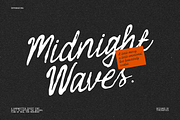 Midnight Waves - Handwritten Font, a Script Font by Typeparties (Thumbnail 1 of 10)