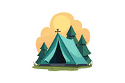 Outdoor Camping Tent Vector Pack, an Object Graphic by Designs_River (Thumbnail 5 of 13)