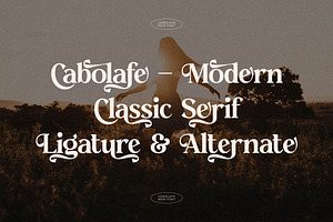 Cabolafe Modern Classic Serif Font