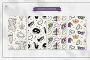 Hand Drawn Mardi Gras Images, a Seasonal Illustration by H&C Drawings & Designs (Thumbnail 11 of 15)