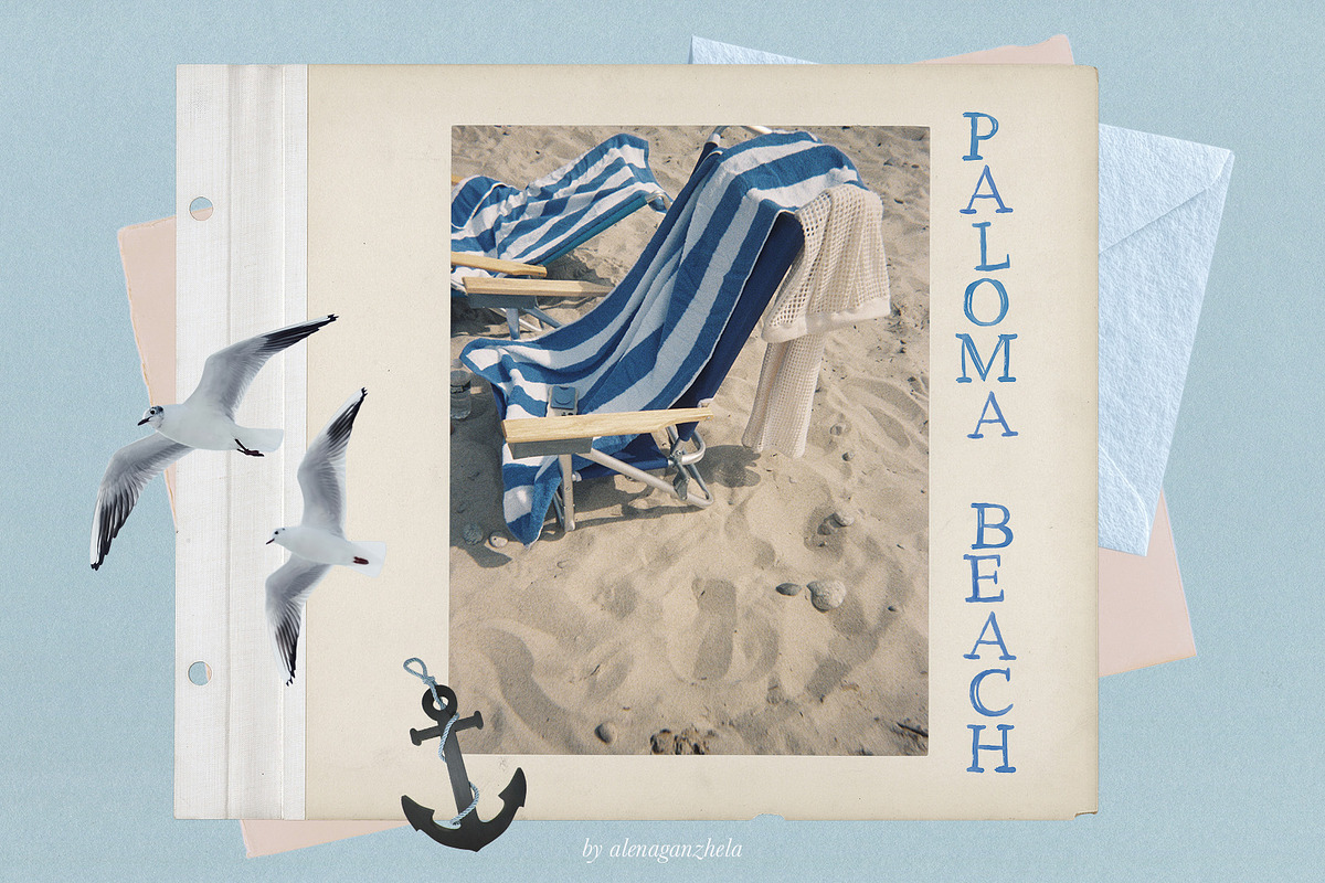 Sea Memories Mixed Collage Kit, an Object Graphic by alenaganzhela (Photo 2 of 8)