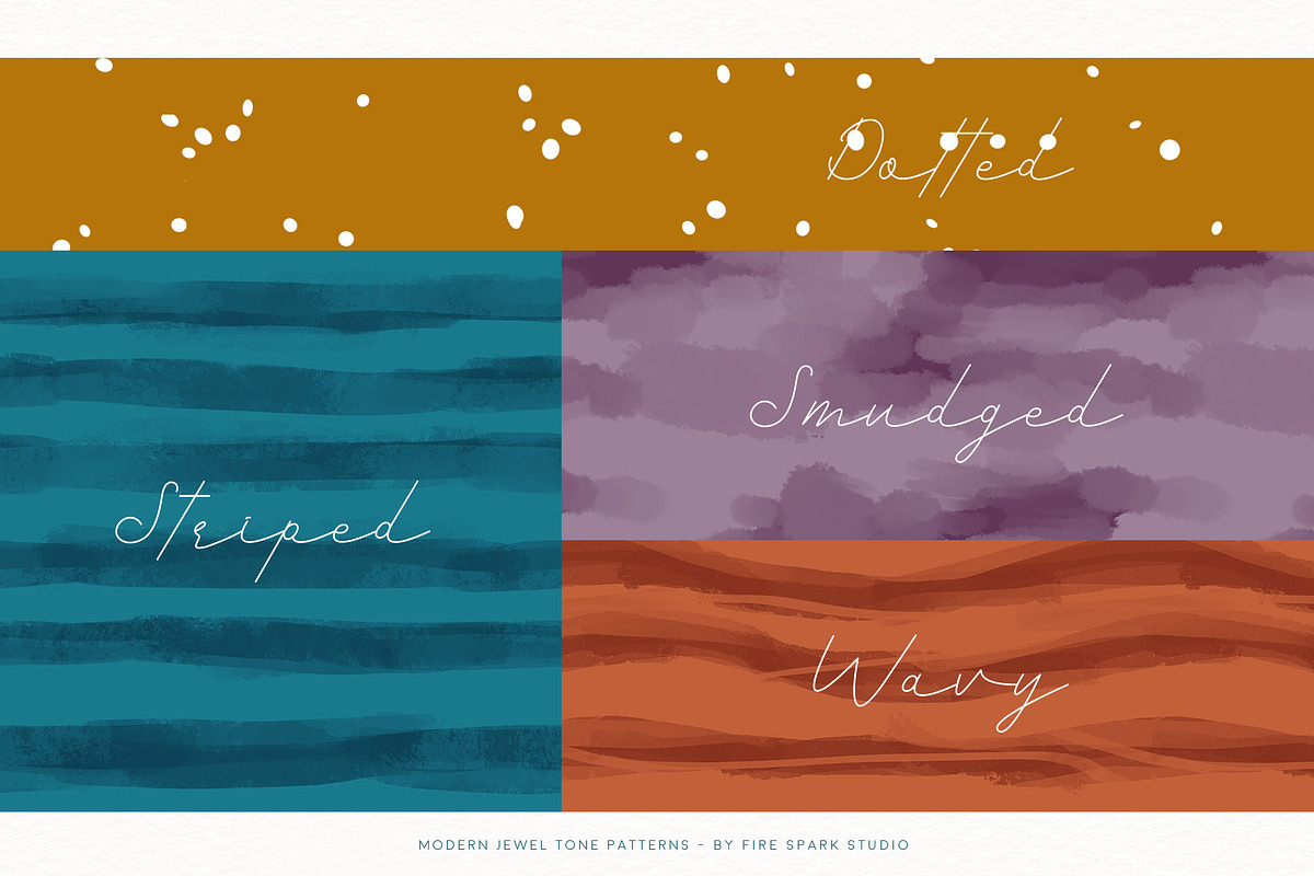 Modern Jewel Tone Seamless Patterns, a Pattern Graphic by Fire Spark Studio (Photo 4 of 7)