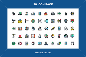 Protection and security icons, an Outline Icon by Wencory