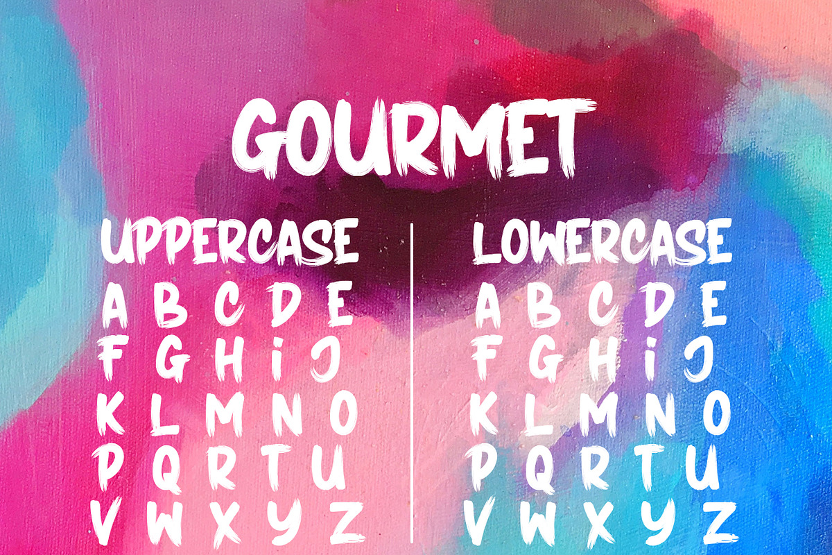 GOURMET // STRONG BOLD FONTS, a Script Font by Crump Hand
