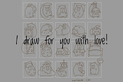 Capybara Sleep Clipart Set, an Animal Illustration by Palau (Thumbnail 7 of 10)