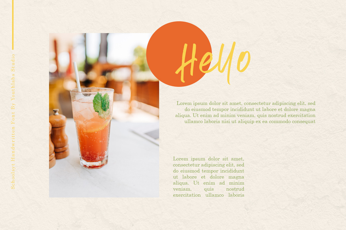 Schoolyst Handwritten Font preview 6