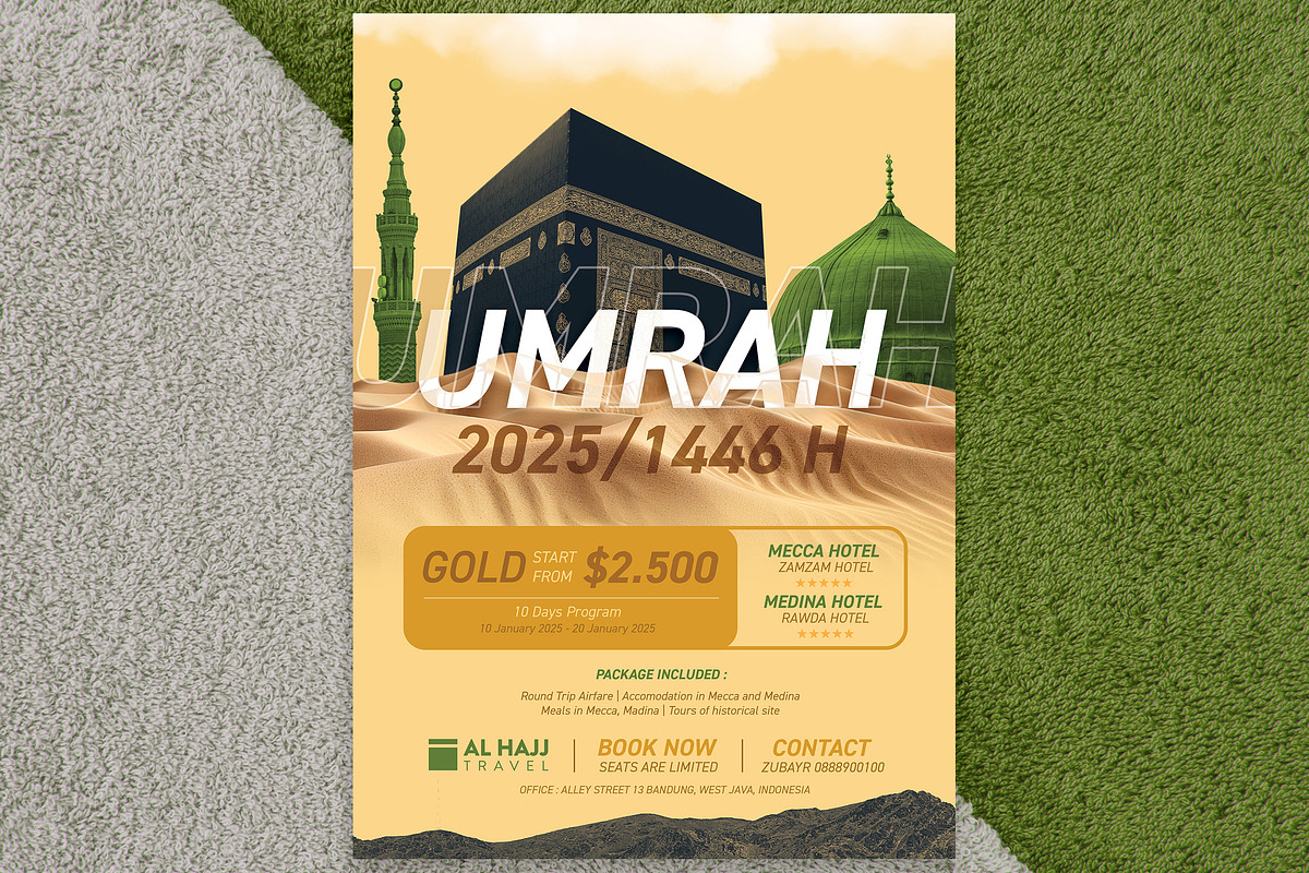 Umrah Flyer, a Flyer Template by Aarley Kaiven