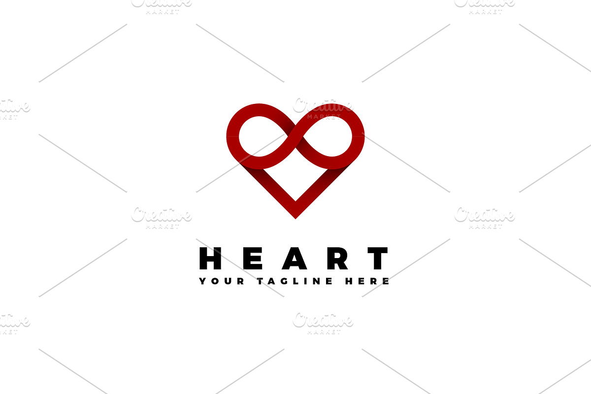 4 vector logos of hearts, a Branding & Logo Template by Magda (Photo 2 of 5)