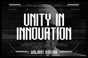 VB Exunite - Futuristic Font, a Serif Font by VALIANTBROTHA (Thumbnail 7 of 9)
