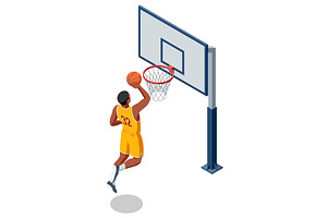Isometric illustration of a, a Sport Illustration by Golden Sikorka