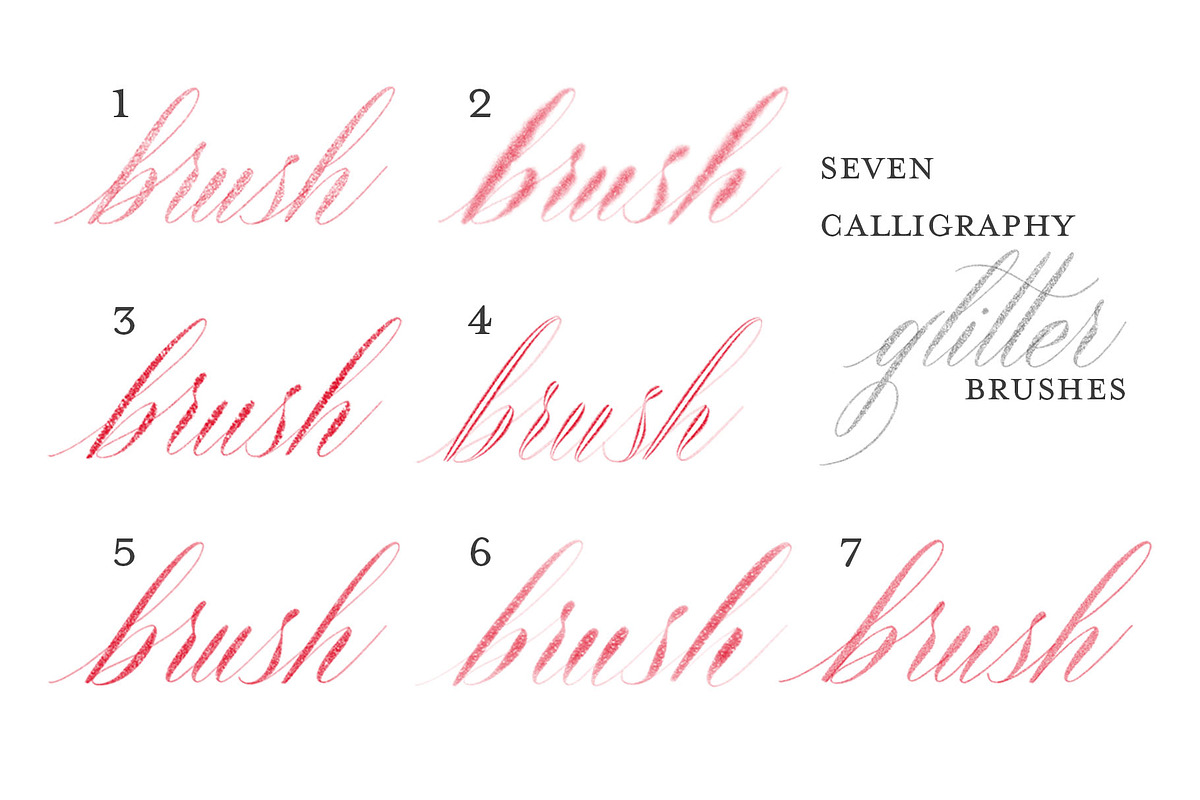 Bright Glitter Brush Pack -Procreate preview 3