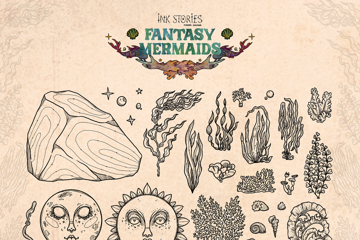Fantasy Mermaids, a Person Illustration by Ink Stories (Photo 9 of 24)