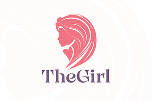 The Girl -  Beauty and Fashion Logo