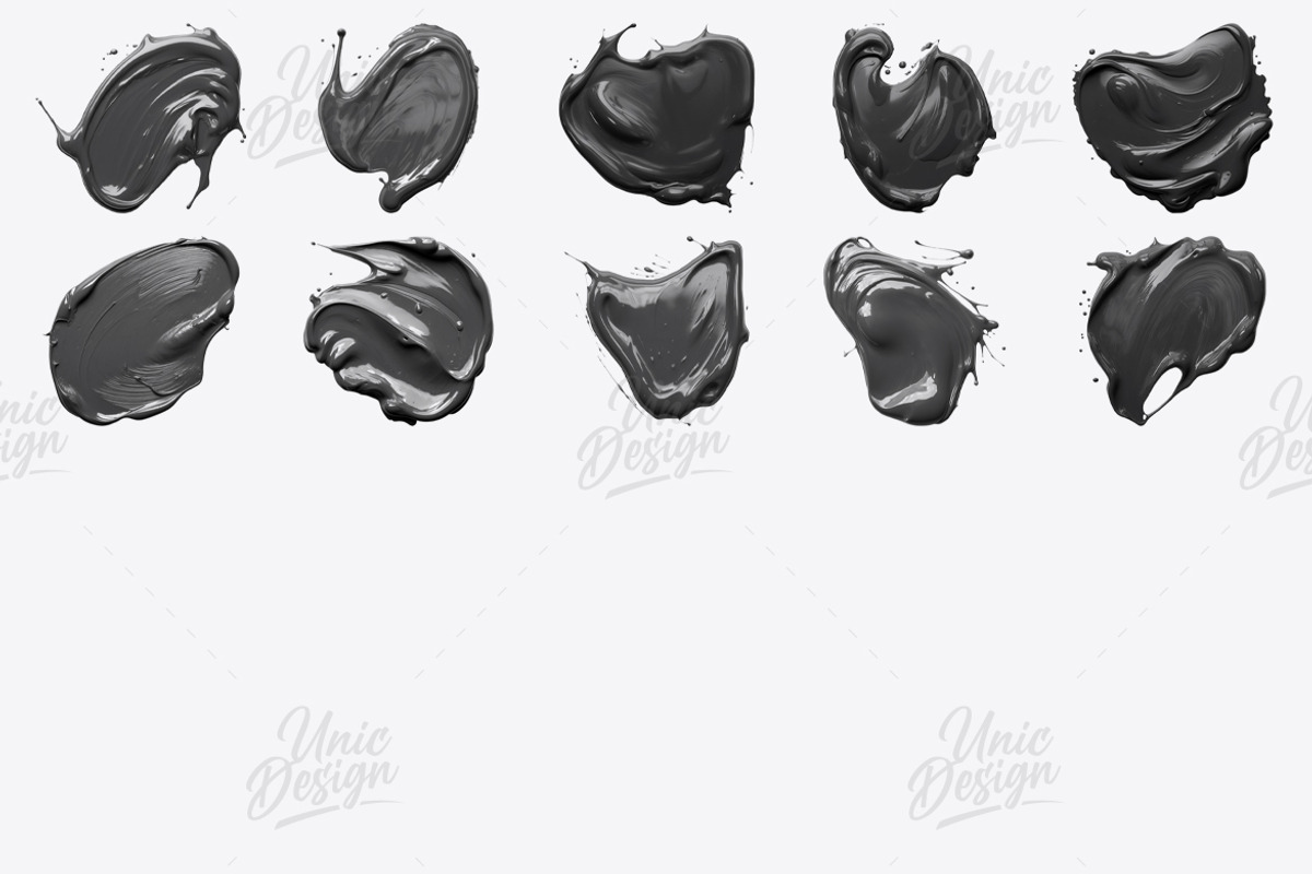 10 Paint Photoshop Brushes, a Brush Add-On by UnicDesign (Photo 2 of 2)