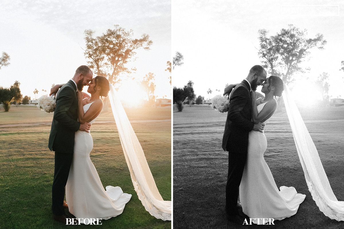 10 B&W Wedding Lightroom Presets, a Preset Add-On by MaPresets (Photo 18 of 18)