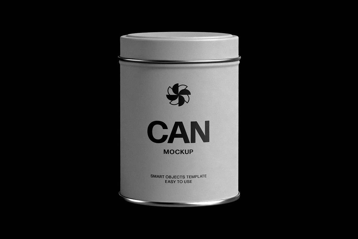 Metal Tea Tin Can Mockup, a Product Mockup by Design Squad (Photo 3 of 4)