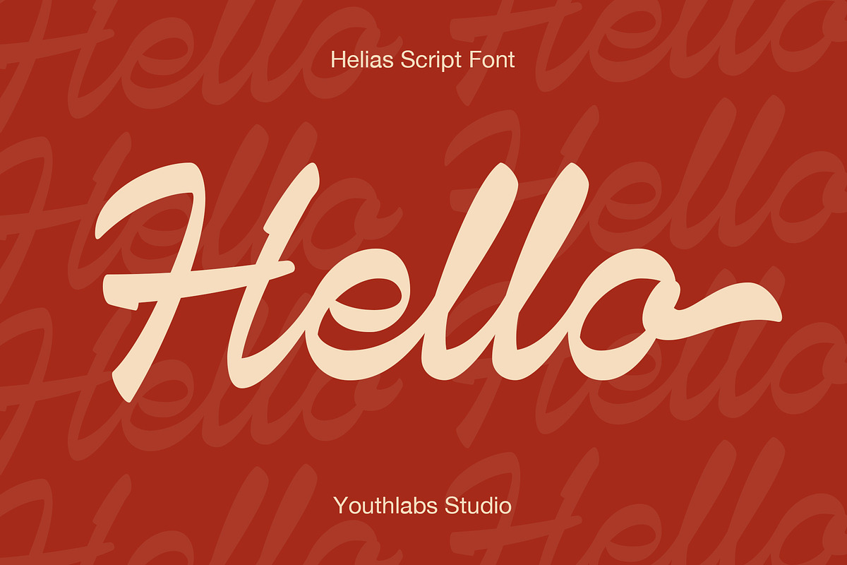 YT Hellias - Retro Script Font, a Script Font by Youthlabs Studio (Photo 8 of 12)