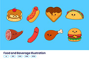 Food and Beverage Illustration Vol 2, a Food Illustration by Pillow Leaf (Thumbnail 1 of 9)
