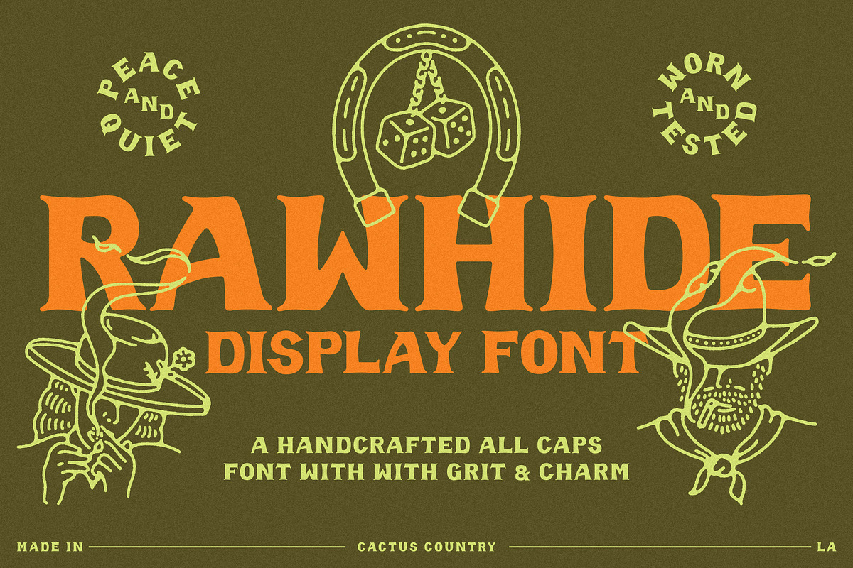 Rawhide Display Font, a Serif Font by Cactus Country (Photo 1 of 5)