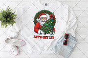 Retro Funny Santa with Tree, an Illustration by Craft Nest (Thumbnail 6 of 6)