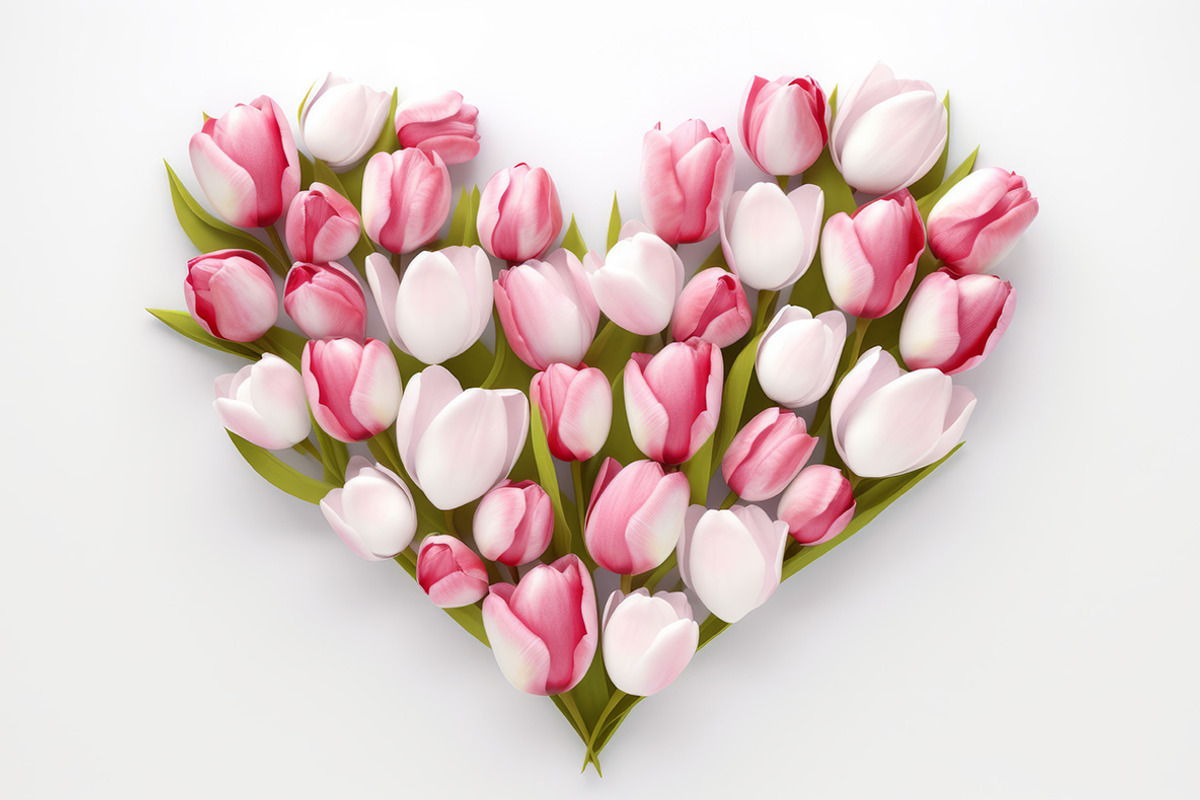 61 Flower Hearts, a Nature Photo by Handmadefont (Photo 11 of 12)