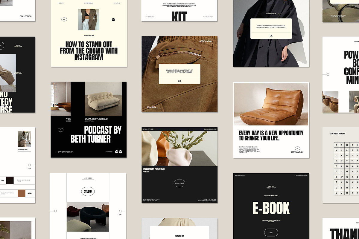 Social Media Branding Coach Bundle, a Social Media Template by Moscovita Studio (Photo 7 of 23)