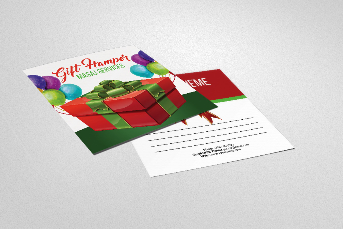 Gift Hamper Post Card, a Card Template by Business Flyers (Photo 2 of 4)
