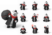 Bobo Spider-Noir, Clay 3D Clipart, a Seasonal Illustration by FactoryType Studio (Thumbnail 6 of 9)