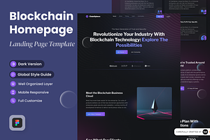 Blockchain Landing Page