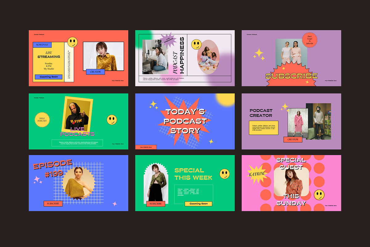 Podcast Bundle Presentation Pack, a Presentation Template by Rocket Template (Photo 12 of 13)