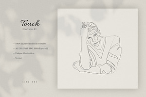 The Touch 3. Line Art Illustration